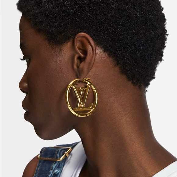 Louis Vuitton Louise Hoop Earrings GM - Picture 1 of 9